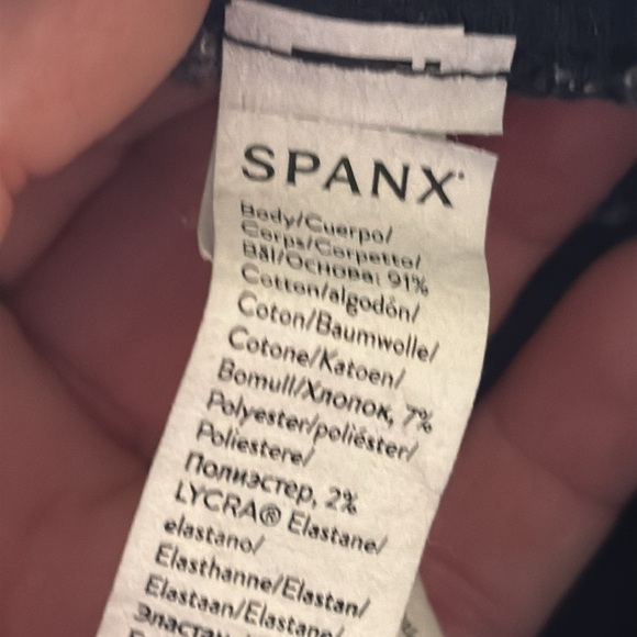 Spanx Denim Straight Leg Pull On Stretch Jeans - Picture 7 of 8